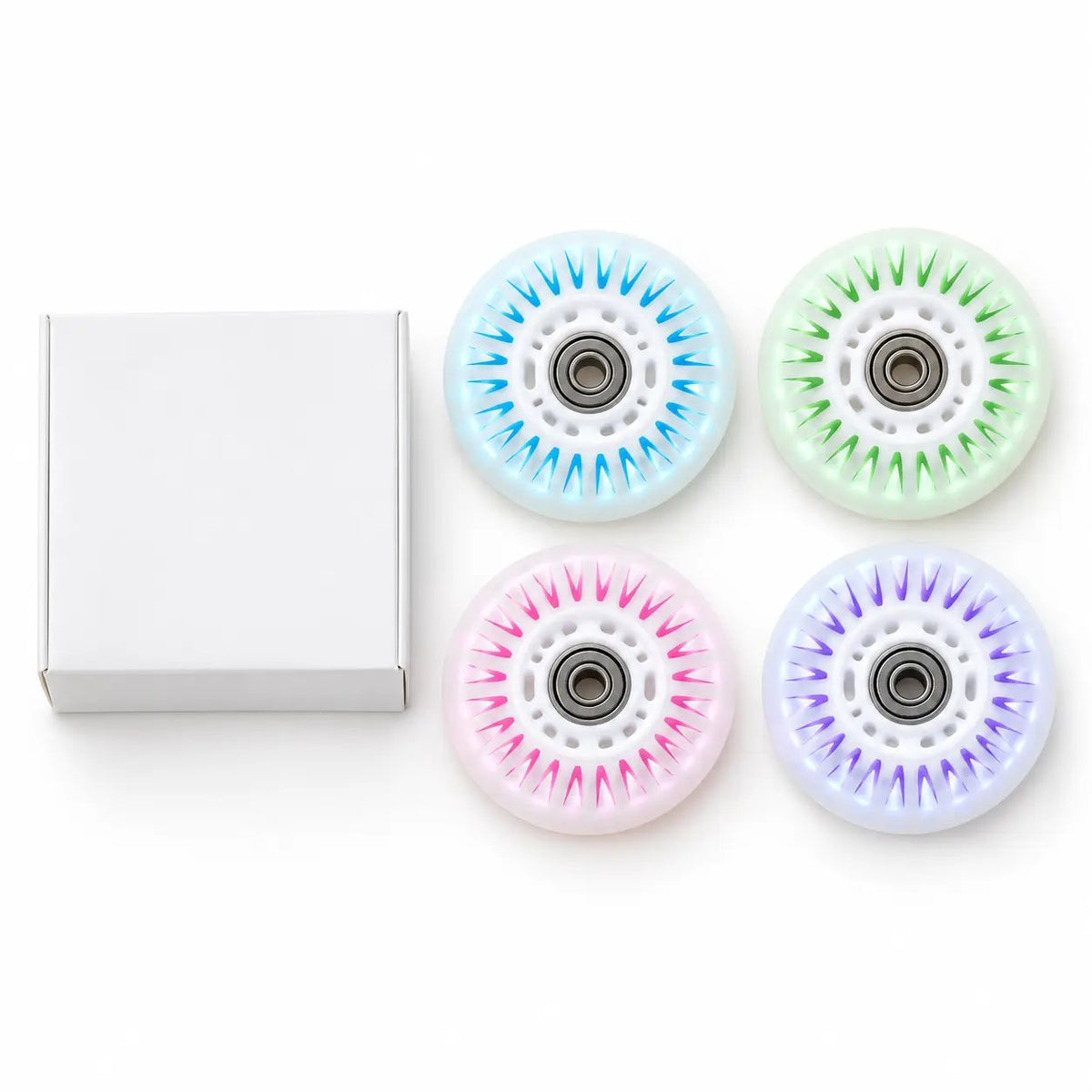 Qué incluye: 4 ruedas LED
