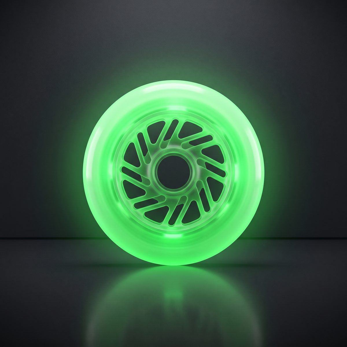 Rueda LED GlowRush color Verde